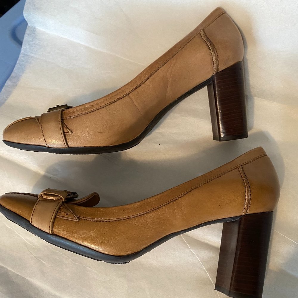 Lk New Hush Puppies sz 9 ~Tan Leather - Picture 12 of 14